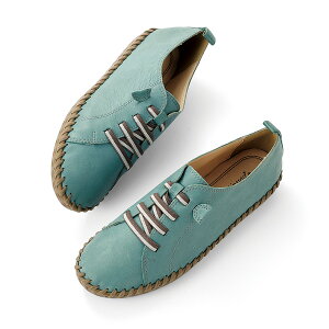 大人 おしゃれ ウォーキング シューズ レディース / 山羊革ゴム紐ウォーキングシューズ / 40代 50代 60代 70代 ミセスファッション シニアファッション 靴