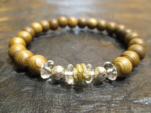 パワーストーン・京都/【金運・財運・知恵・繁栄・魔除け・生命力・すべてを好転】【蛇パーツ(ゴールド)】【ギベオン(ナミビア産鉄質メテオライト隕石)】【そろばん珠本水晶】【神代杉