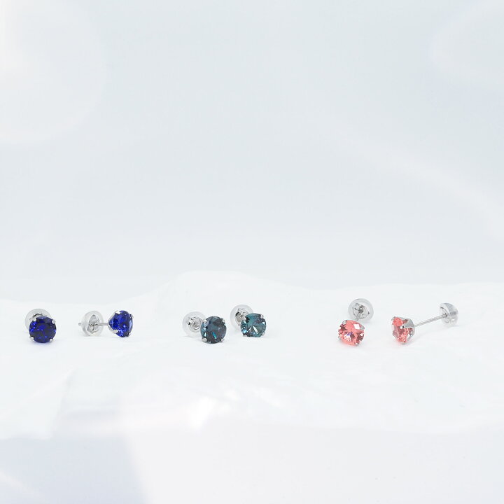 楽天市場】ブルーサファイア ピアス プラチナ スタッド ラウンド 京セラクレサンベールブルーサファイアピアス1.080 CT