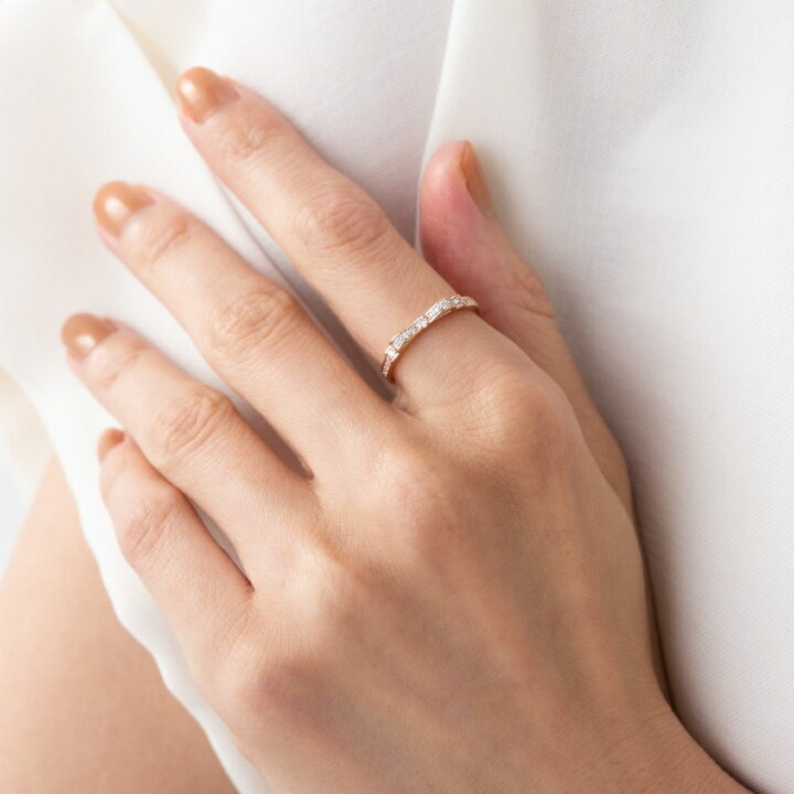 楽天市場】ダイヤモンド リング 指輪 K18ピンクゴールド 合計0.14  