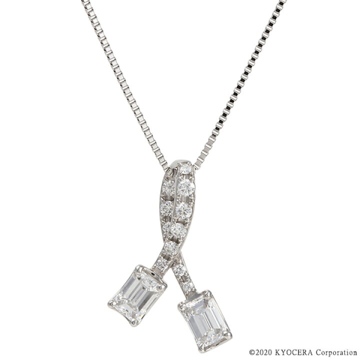 楽天市場】ダイヤモンド ネックレス プラチナ 2石0.6ct Dカラー VVS1 
