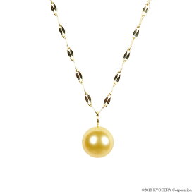 真珠 パール ネックレス K14イエローゴールド 8mm ゴールデンパール 6月誕生石京セラ プレゼント ギフト