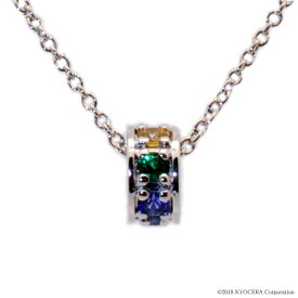 アミュレット ネックレス 7石の宝石が輝く幸せのネックレス 指輪型 シルバークレサンベール 京セラ プレゼント ギフト