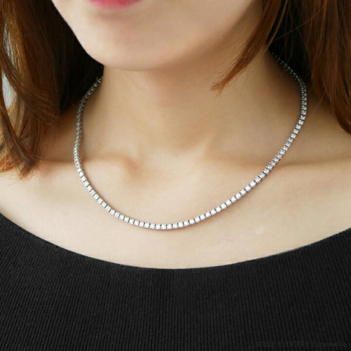 楽天市場】ダイヤモンド テニスネックレス プラチナ 合計10.0ct 132pc  