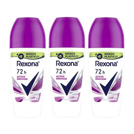 【送料無料・3個セット】Rexona（レクソーナ）　ウーメン　アクティブ・エモーション　50ml デオドラント(制汗剤) ワキ用　ロールオン　l【あす楽対応】【デオドラント　スティック】
