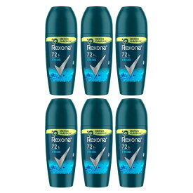 【レクソーナ特集】【送料無料・6個セット】デオドラント(制汗剤) ワキ用 ロールオン Rexona(レクソーナ) メン エクストラクール 50ml【あす楽対応】【制汗剤　おすすめ】【RX04】