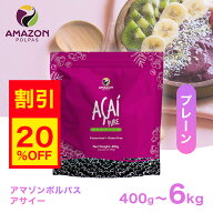 【お買物マラソン 20%OFF】【即日配送】 アサイー 冷凍 ピューレ 無糖 プレーン 400g(100g×4袋) 要冷凍 …