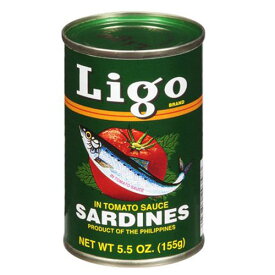 イワシのトマトソース漬け リゴ 155g Ligo Sardines In Tomato Sauce【イワシの缶詰　おすすめ】【缶詰　人気】【オイルサーディン 】【缶詰　セット】【非常食】【保存食】【長期保存】