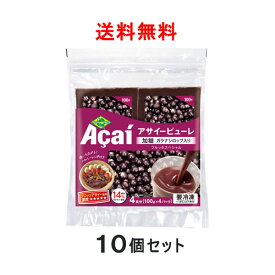 【4月15日出荷予定】【送料無料】アサイー スムージー(ガラナ入り) 100g×40袋　フルッタフルッタ 加糖タイプ ★アサイーボウル・スムージーに★【要冷凍】【アサイージュース】【フルッタスペシャル】【ポリフェノール 鉄分】