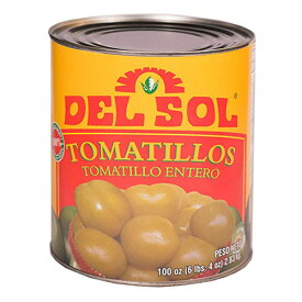 トマティージョス デルソル 缶詰 794g(固形量480g) DEL SOL TOMATILLOS WHOLE TOMATILLO【あす楽対応】【トマティーリョス】【食用ホオズキ　水煮】【メキシコ食品　おすすめ　販売】【缶詰　セット】【非常食】【保存食】【長期保存】