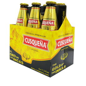 クスケーニャ 瓶ビール 330ml×6本 Cerveza Cusquena Botella 【あす楽対応】【ビール ペルー】【クスコ ビール】【ペルー 瓶ビール】【ゴールデンラガー】【まとめ買い】