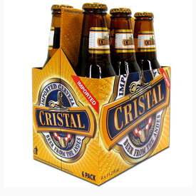 【ラッピング無料】クリスタル 瓶ビール 330ml×6本 Cristal 【あす楽対応】【ペルー】【ビール】【ラガー】【まとめ買い】【CC05】