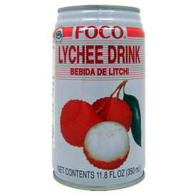 ライチ　ドリンク　FOCO　350ml　lychee drink 【あす楽対応】【非常食】【保存食】【長期保存】