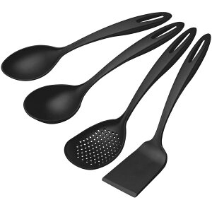 【送料無料】TRAMONTINA キッチンツール 4点セット アビリティ ブラック 食洗器対応 KITCHEN TOOL 4PC SET ABILITY BLACK トラモンティーナ【キッチンツール 耐熱】【キッチンセット】【おたまセット】