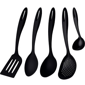 【送料無料】TRAMONTINA キッチンツール 5点セット アビリティ ブラック 食洗器対応 KITCHEN TOOL 5PC SET ABILITY BLACK トラモンティーナ【キッチンツール 耐熱】【スパチュラ 穴あき おたま ターナー