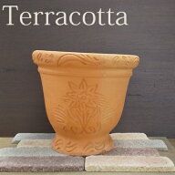《＊数量限定》テラコッタプランター 陶器 [174-815-01] 植木鉢 鉢カバー アンティーク おしゃれ 可愛い …