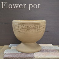 《＊数量限定》プランター 陶器 [175-012-10] 植木鉢 鉢カバー アンティーク おしゃれ 可愛い シンプル …