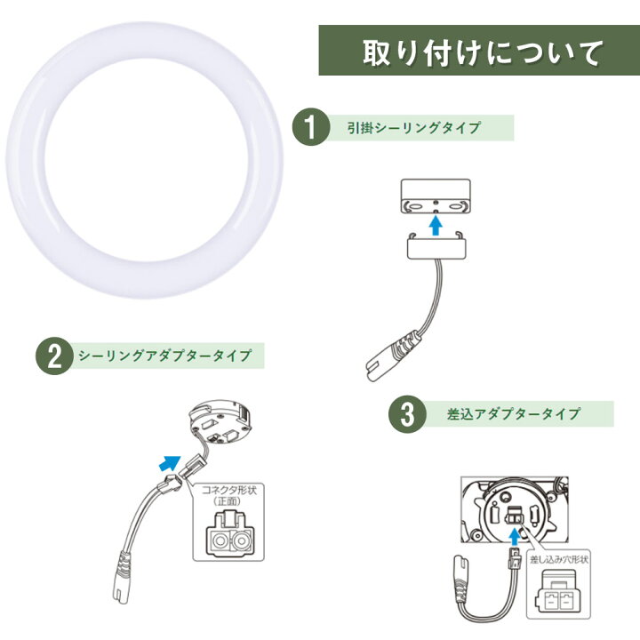 楽天市場 Led蛍光灯 丸型 w形 丸形ledランプ 昼光色 高輝度 グロー式工事不要 G10q 225mm Led サークライン 蛍光灯丸管 Led蛍光灯円形型 共同照明led専門店