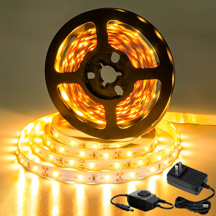 楽天市場】【2年保証】LED テープライト 間接照明 テープ 2835SMD 5m 