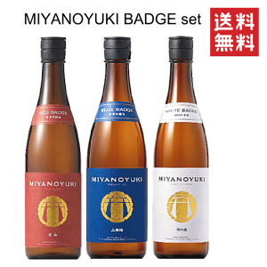 【 送料無料※限定 】 MIYANOYUKI BAGDE series 飲み比べセット 720mlx3 /宮崎本店/宮の雪/宮ノ雪/宮乃雪