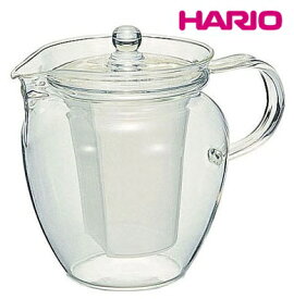 急須|ポット|お茶用品 耐熱ガラス製|透明|茶こし付 HARIOハリオ　茶ポット　茶茶・なつめ　CHRN-4N　4杯用700ml(EBM24-1)(1259-2)