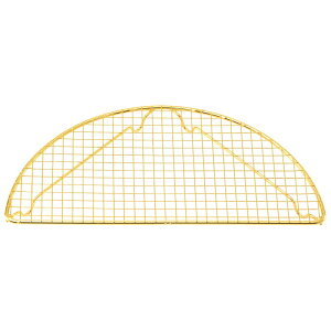 EBM 18-8 半月 とんかつアミ(金メッキ付)大 200×100 (EBM25-1)(1820-9)