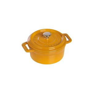 [送料無料]IH対応 ストウブ staub ピコ・ココット・ラウンド マスタード 26cm (ピコココットラウンド)電磁調理器対応 両手鍋 無水調理 無水鍋 (EBM20-1)(105-04)