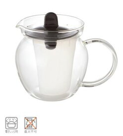 卓上用品 ティー・お茶・紅茶用品 ポット 耐熱ガラス製 iwaki（イワキ）　お茶ポット　K853T-BK　480ml(EBM24-1)(1258-8)
