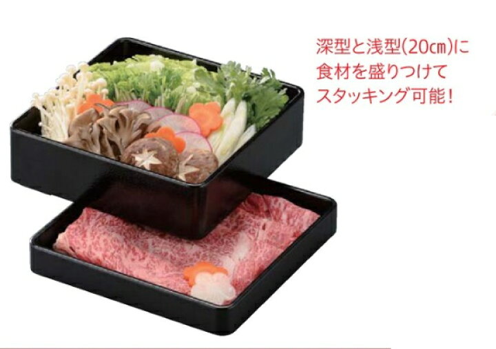 楽天市場】耐熱ABS 正角 肉皿 【14cm〜27cm】【内外黒/黒石目調/銀 