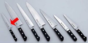 包丁・ナイフ 堺菊守日本鋼包丁(口金付) ペティナイフ (両刃) 18cm (1-0314-0103)