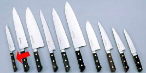 包丁・ナイフ 正広作 本職用日本鋼包丁 (口金付) ペティーナイフ (両刃) 13004 15cm (1-0318-0103)