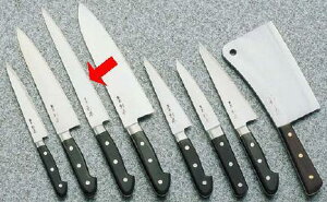 送料無料 包丁・ナイフ 杉本 (全鋼)包丁 筋引(両刃) 27cm 2527 (1-0318-1302)