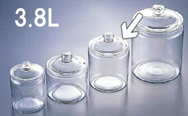 保存容器 アンカーホッキング　ストレートジャー　（ガラス製）　49917　(180×H260mm)3.8L　瓶/ビン 広口 オイル漬けやマリネ、パスタや乾物の保管に (9-0252-0803)