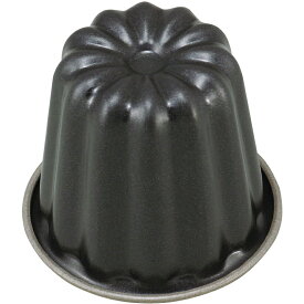ブラックフィギュア カヌレ焼型(φ55×H55mm) 焼き菓子 製菓型 離型性抜群 フッ素樹脂加工 お手入れ簡単(EBM24-1)(972-10)
