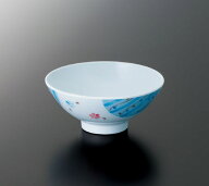 メラミン 彩(いろどり) 飯碗 瑞絵 (φ113×H49mm・200ml) [DP-104EB] スリーライン業務用 食器 割れにく…