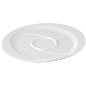 メラミン 5ツ仕切りプレート パルホワイト (270×230×H18mm) [M-304PW] スリーライン業務用 食器 割れにくい 丈夫 プラスチック 樹脂製 カフェプレート 仕切り付き プレート 皿 バイキング ビュッフェ 取り分け アフタヌーンティー ピュアホワイト 白 無地 光沢 シンプル