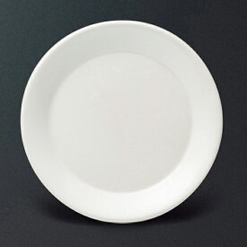 メラミン ミューズ 18cm平皿 (φ181×H20mm) [M-153MUI] スリーライン業務用 食器 割れにくい 丈夫 プラスチック 樹脂製 皿 プレート 丸皿 平皿 主菜皿 光沢 パール ホワイト 白 無地 シンプル