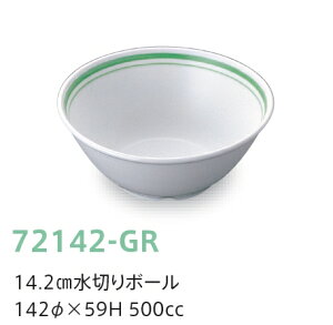 󒍐Yi qpH T[NO[E3F 14.2cm؂{[ (142×59mmE500cc) LbYCg(H)m72142-GRn@Ɩp wZEwZH
