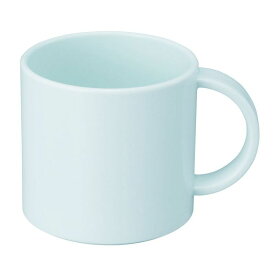 ポリプロピレン製手付コップ マイカップ(小) 260ml パステルブルー (76φ×103×H72mm) エンテック/ENTEC[No.808 B] (EBM25-1)(1540-3)