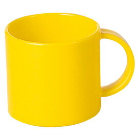 ポリプロピレン製手付コップ マイカップ(小) 260ml イエロー (76φ×103×H72mm) エンテック/ENTEC[No.808 Y](662468200) (EBM25-1)(1540-1)