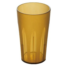 PCT樹脂 キングタンブラー ストレートタイプ 410ml アンバー (80φ×H128mm 410ml) エンテック/ENTEC[TR-806A] (EBM25-1)(1538-16)