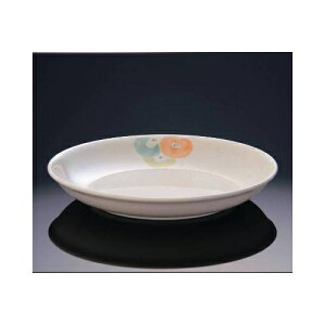 メラミン ほのか 深丸皿 (205×31mm) マンネン/萬年[HO-303] 業務用 プラスチック製 メラミン製 樹脂製 和食器 丸深皿 主菜皿 丸皿