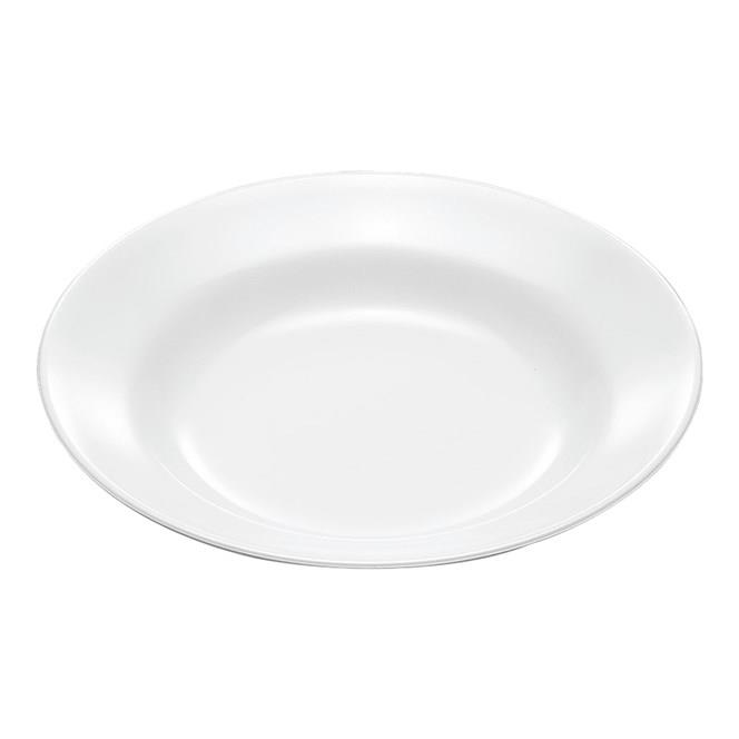 メラミン 8吋スープ皿 直径208mm H32mm 560cc 白[E9W] マルケイ 業務用 食洗機対応 割れにくい 丈夫 業務用 プラスチック  樹脂 食器 皿 D8 | 業務用メラミン食器の通販KYOEI