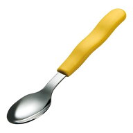 ステンレス/PP ティースプーン 140X27mm H12mm イエロー[H377Y] マルケイ 業務用 食洗機対応 消毒保管庫…