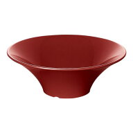 メラミン 22cm ラーメン鉢 直径221mm H80mm 1100cc 粒赤・C クリスタ[L65TRC] マルケイ 業務用 食洗機対…