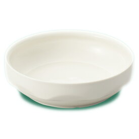 強化磁器子供用食器 ホワイト すくいやすい皿/深皿 (145×40mm・450ml) 三信化工[YS-75W] 「自分で食べる」を可能にするすくいやすくこぼしにくい器です。