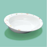 メラミン製自助食器 ユニバーサル 中皿 リズム (180×160×37mm・380cc) 三信化工［MS-45RRZ］　プラスチ…