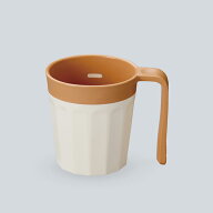PP ユニバーサル優々(ゆうゆう) マグカップ (107×81×H88mm・280ml) カフェオレ[UPC-182NCAF]三信化工 …