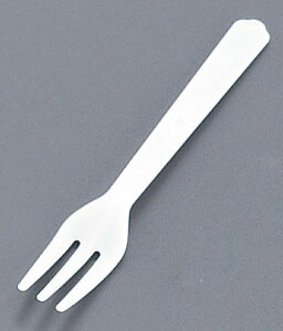 【個包装・500本入】110mm 使い捨てフォーク #110(500本入) 白 袋入(1-0997-2201)