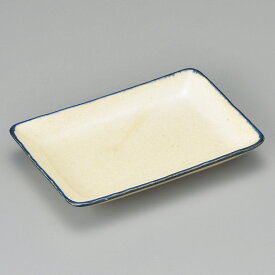 強化セラミック 黄瀬戸6.0寸長角皿 (17.3×11.6×2.7cm) UTSUWA[146-10-717] 日本製 和食器 KYOEI陶器市 代引不可